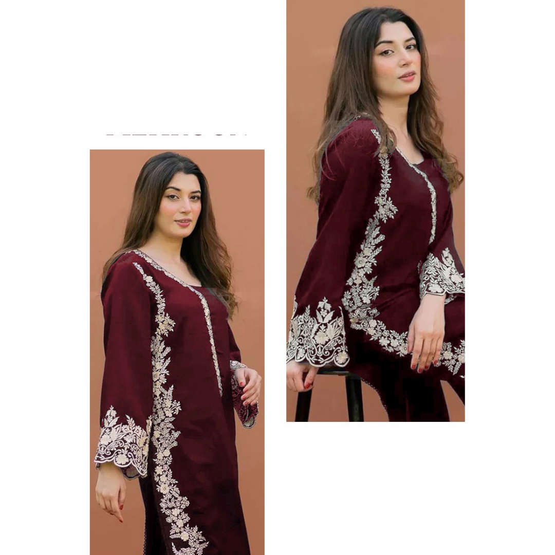 2 Piece – Unstitched Premium Lawn-VTXANF102