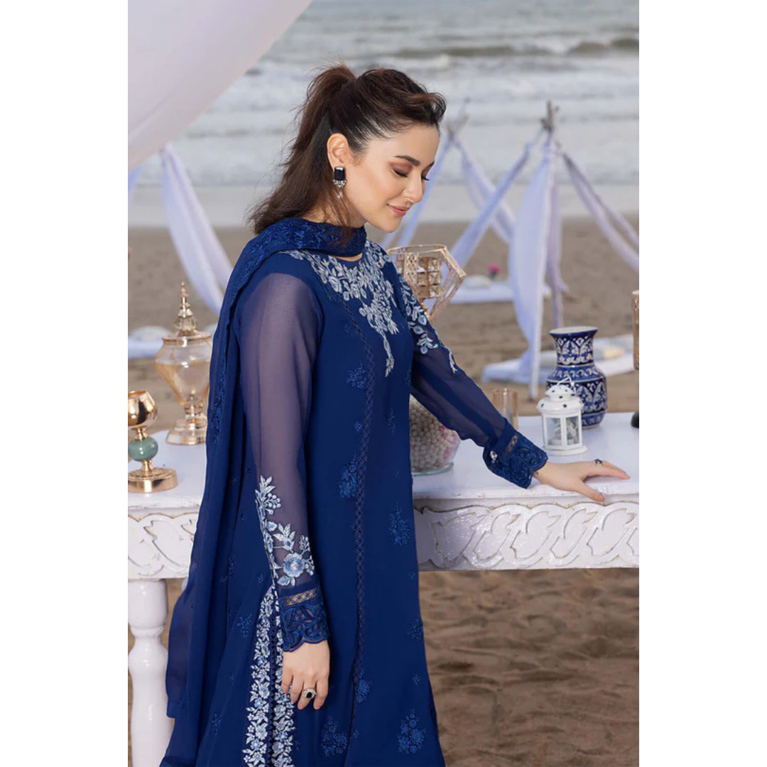 3 Piece – Unstitched Premium Cotton Lawn -MSXANF54