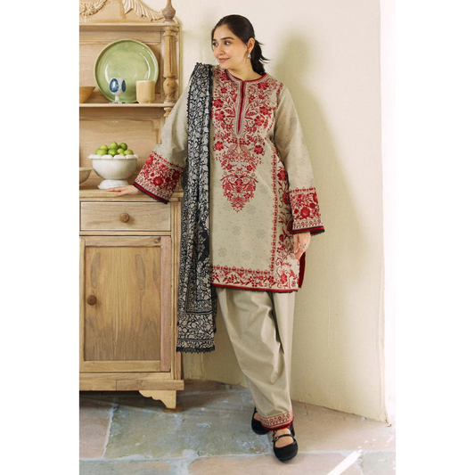 3 Piece – Unstitched Premium Lawn- ROSXANF32