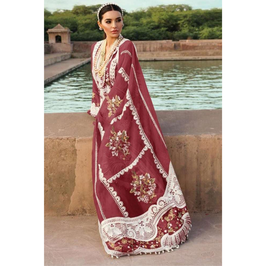 3 Piece – Unstitched Premium Lawn- ROSXANF33