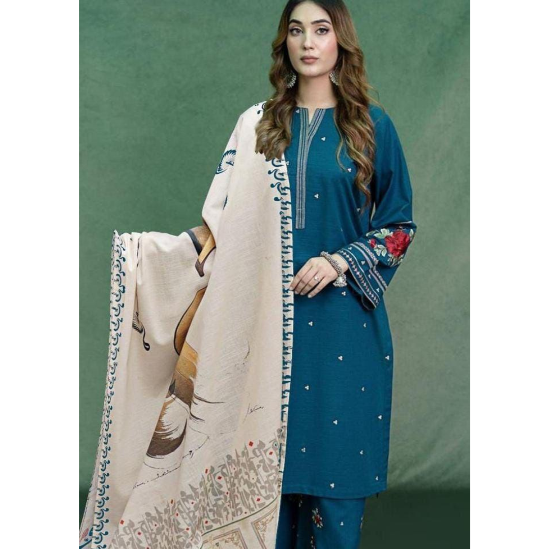 3 Piece – Unstitched Premium Lawn-AHXANF16