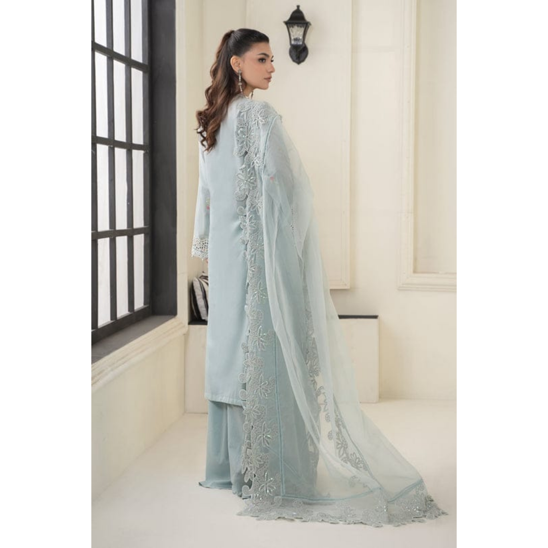 3 Piece – Unstitched Premium Cotton Lawn -MSXANF68
