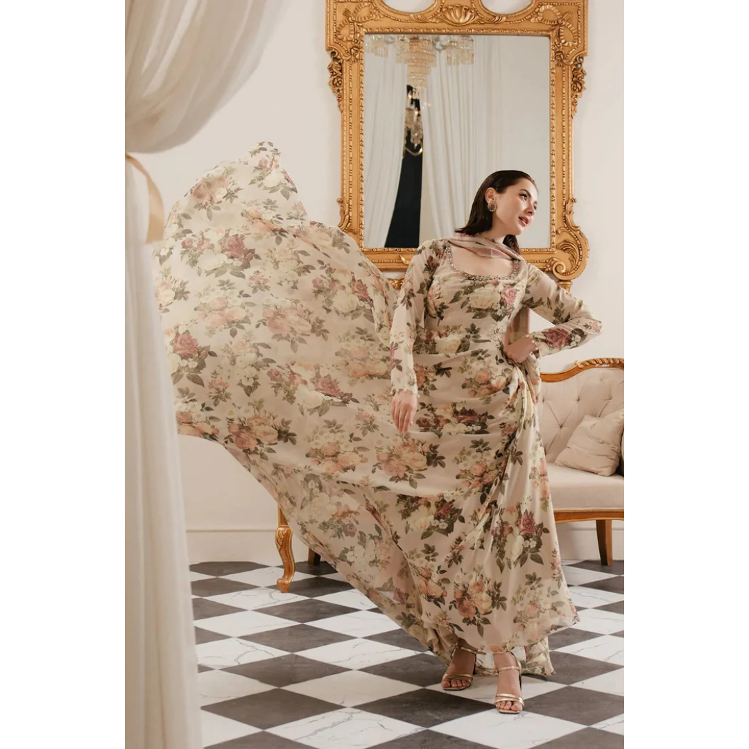 3 Piece – Unstitched Silk Suit – VTXANF50