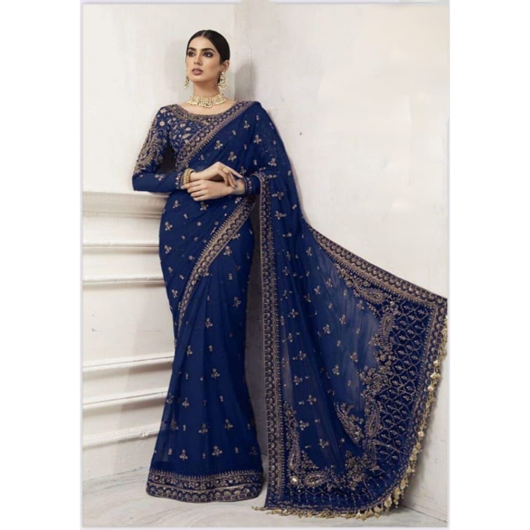 Net Saree- MSXANF9