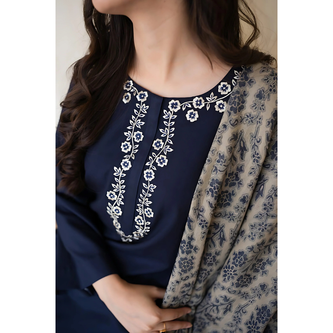 3 Piece – Unstitched Premium Lawn-AHXANF6