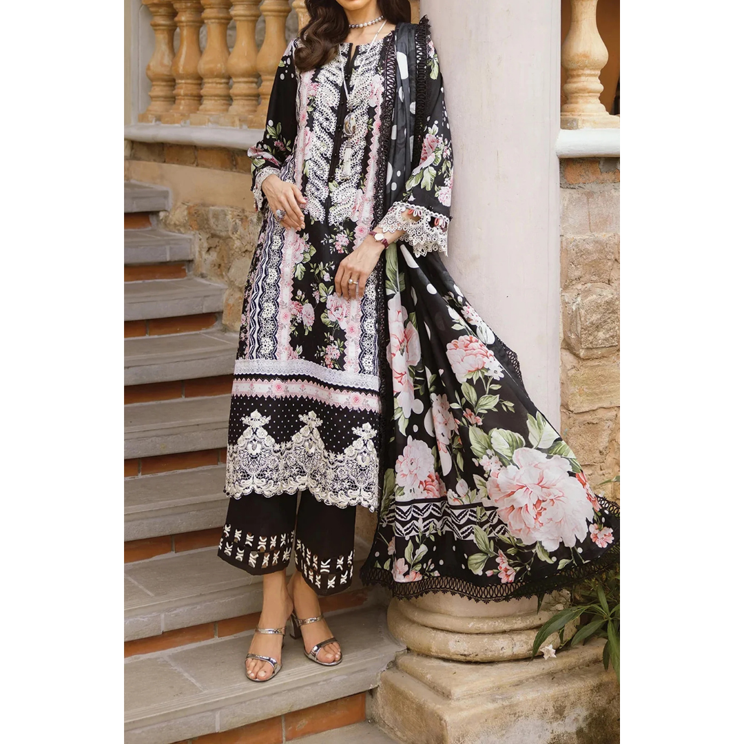 3 Piece – Unstitched Premium Swiss Lawn -MSXANF61