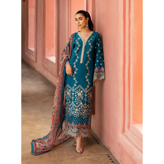 3 Piece – Unstitched Premium Chikankari- ROSXANF22