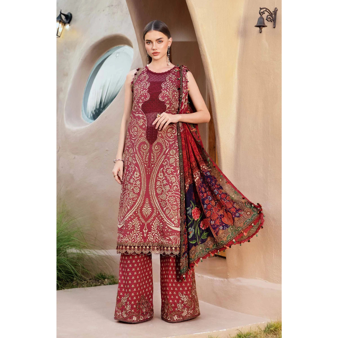 3 Piece – Unstitched Premium Lawn-VTXANF72