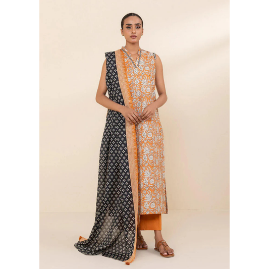 3 Piece – Unstitched Premium Lawn-VTXANF4