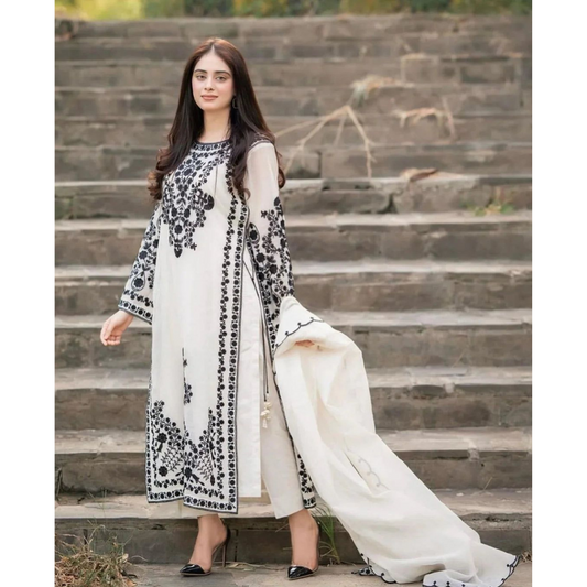 3 Piece – Unstitched Premium Lawn-AAXANF37