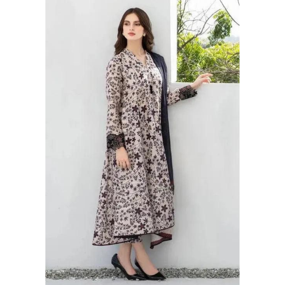 3 Piece – Unstitched Premium Lawn-S6XANF56