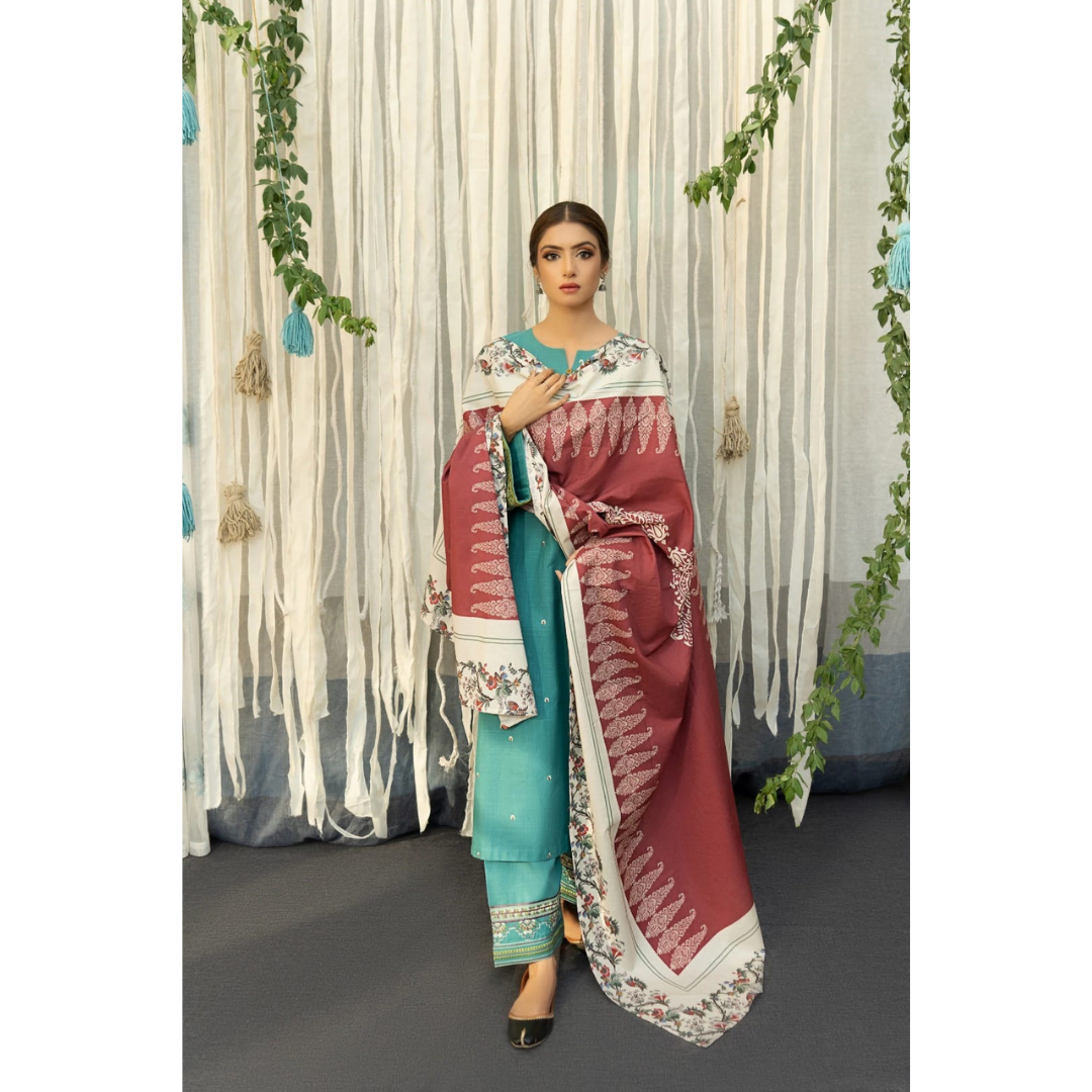 3 Piece – Unstitched Premium Lawn-VTXANF80