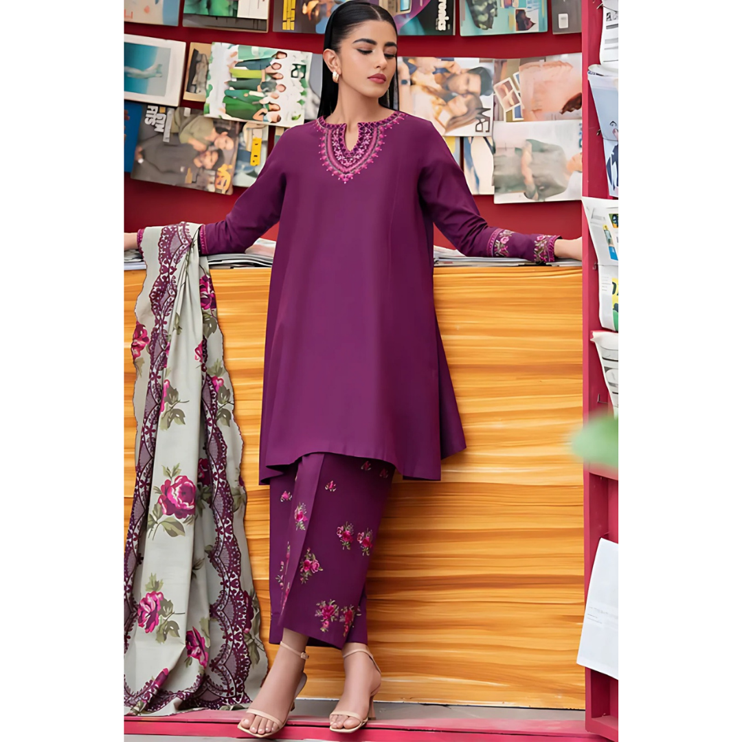3 Piece – Unstitched Premium Lawn-VTXANF81