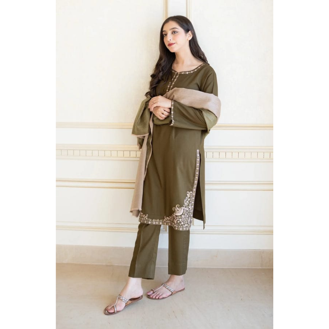 3 Piece – Unstitched Premium Lawn-AHXANF11