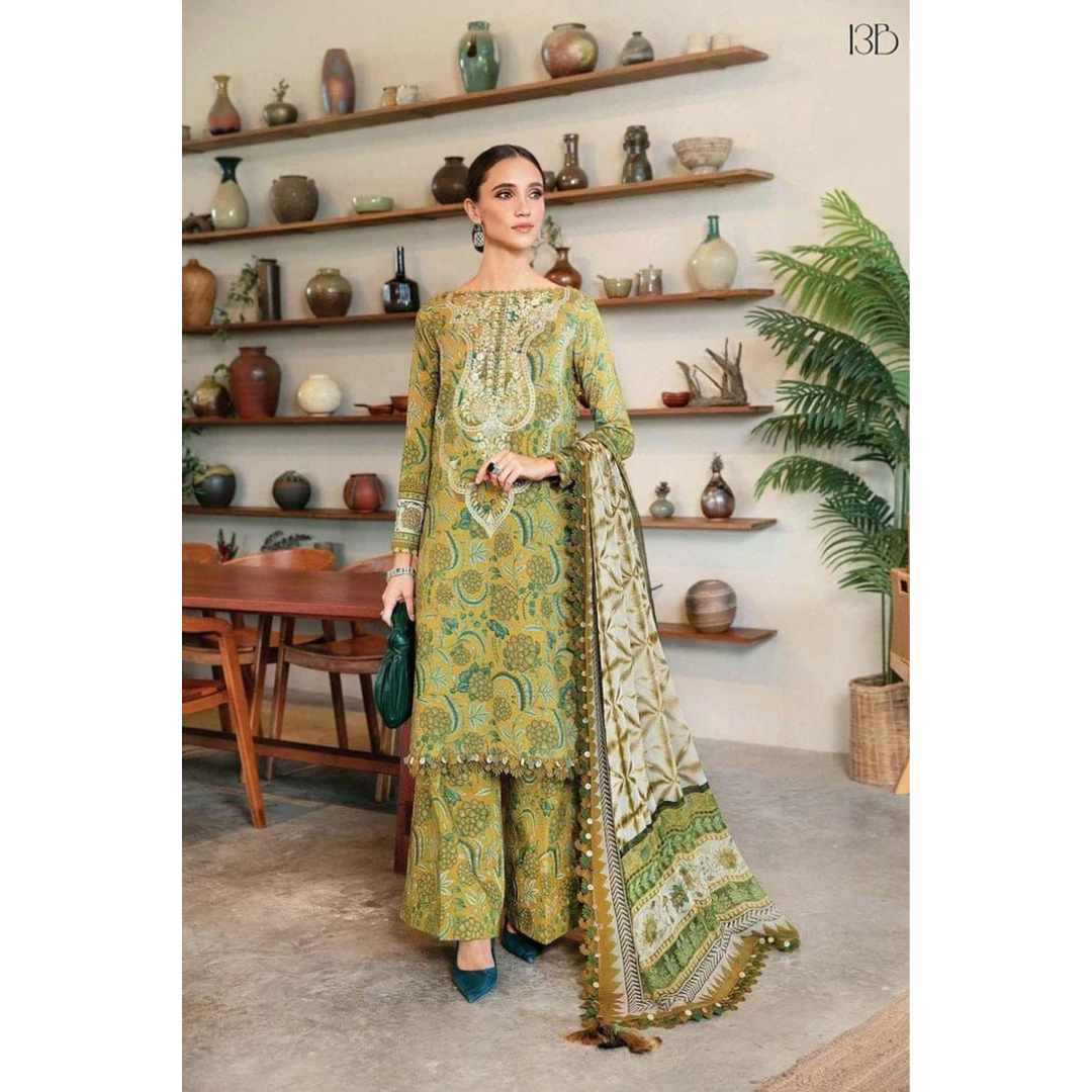 3 Piece – Unstitched Premium Lawn -MSXANF28