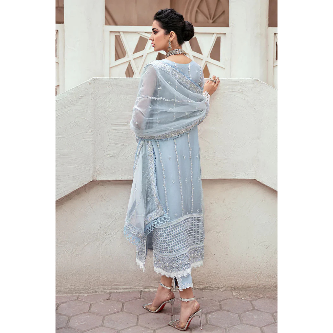 3 Piece- Adda Work Embroidered Suit-AHXANF2