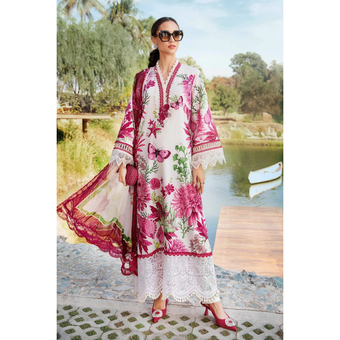 3 Piece – Unstitched Premium Lawn-VTXANF90