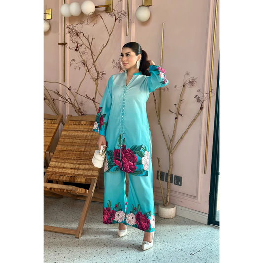 3 Piece – Unstitched Silk Suit –  VTXANF60
