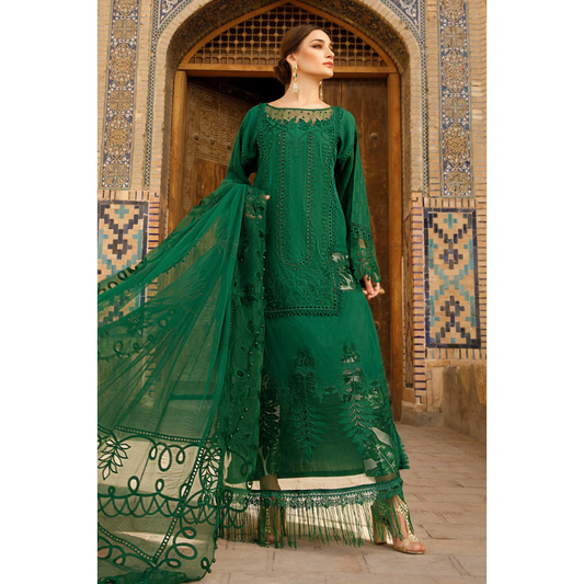 3 Piece – Unstitched Premium Chikankari- ROSXANF26