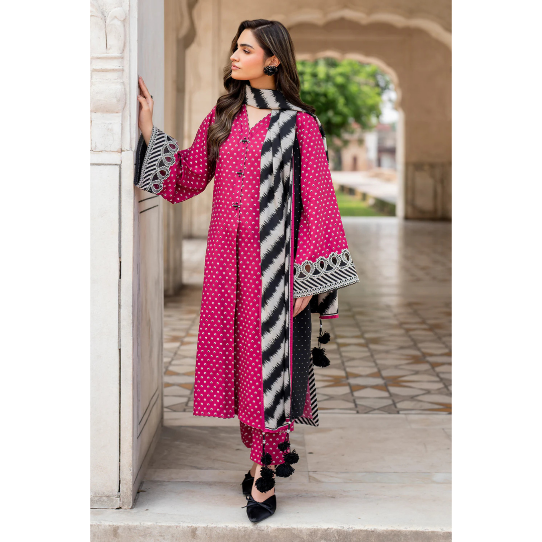 3 Piece – Unstitched Silk Suit – VTXANF61