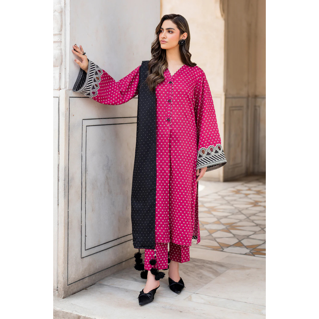 3 Piece – Unstitched Silk Suit – VTXANF61