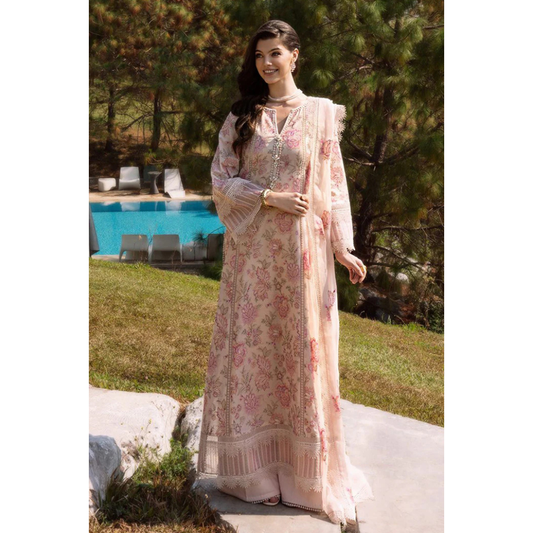 3 Piece – Unstitched Premium  Embroidered  Lawn- AAXANF29