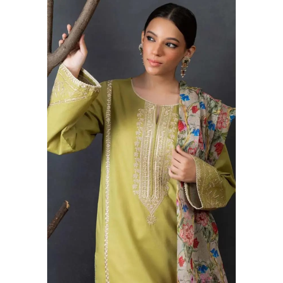 3 Piece – Unstitched Premium Lawn-VTXANF51