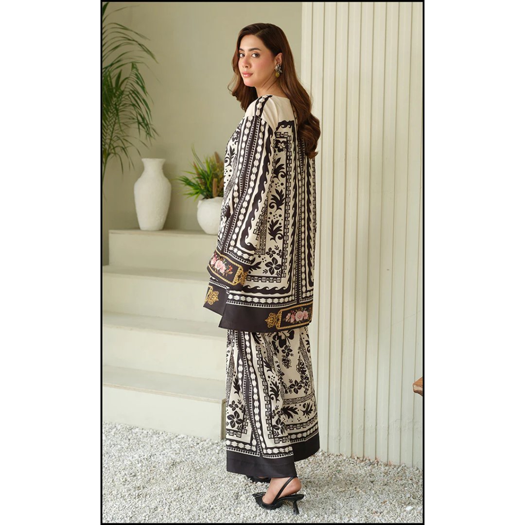 3 Piece – Unstitched Silk Suit – VTXANF51